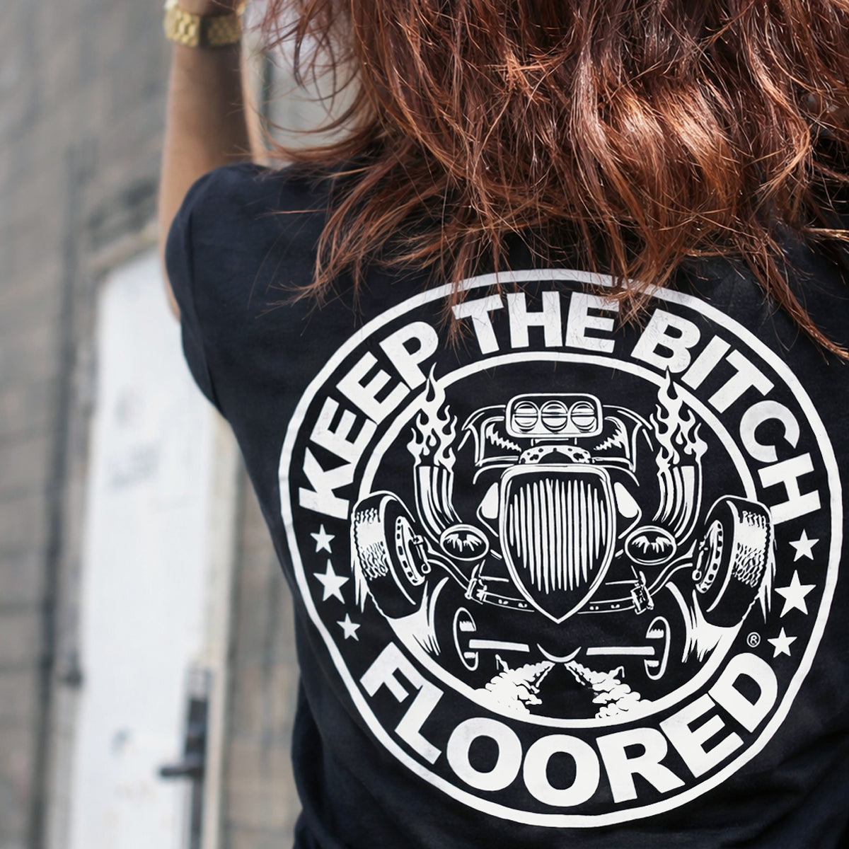 Keep The Bitch Floored® Hot Rod T-Shirt 