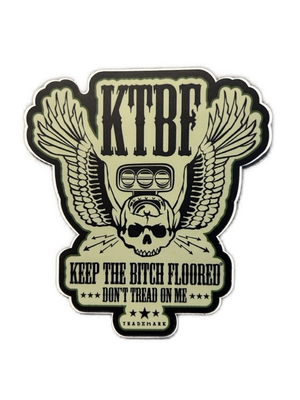 4" vinyl KTBF "Military" sticker/decal