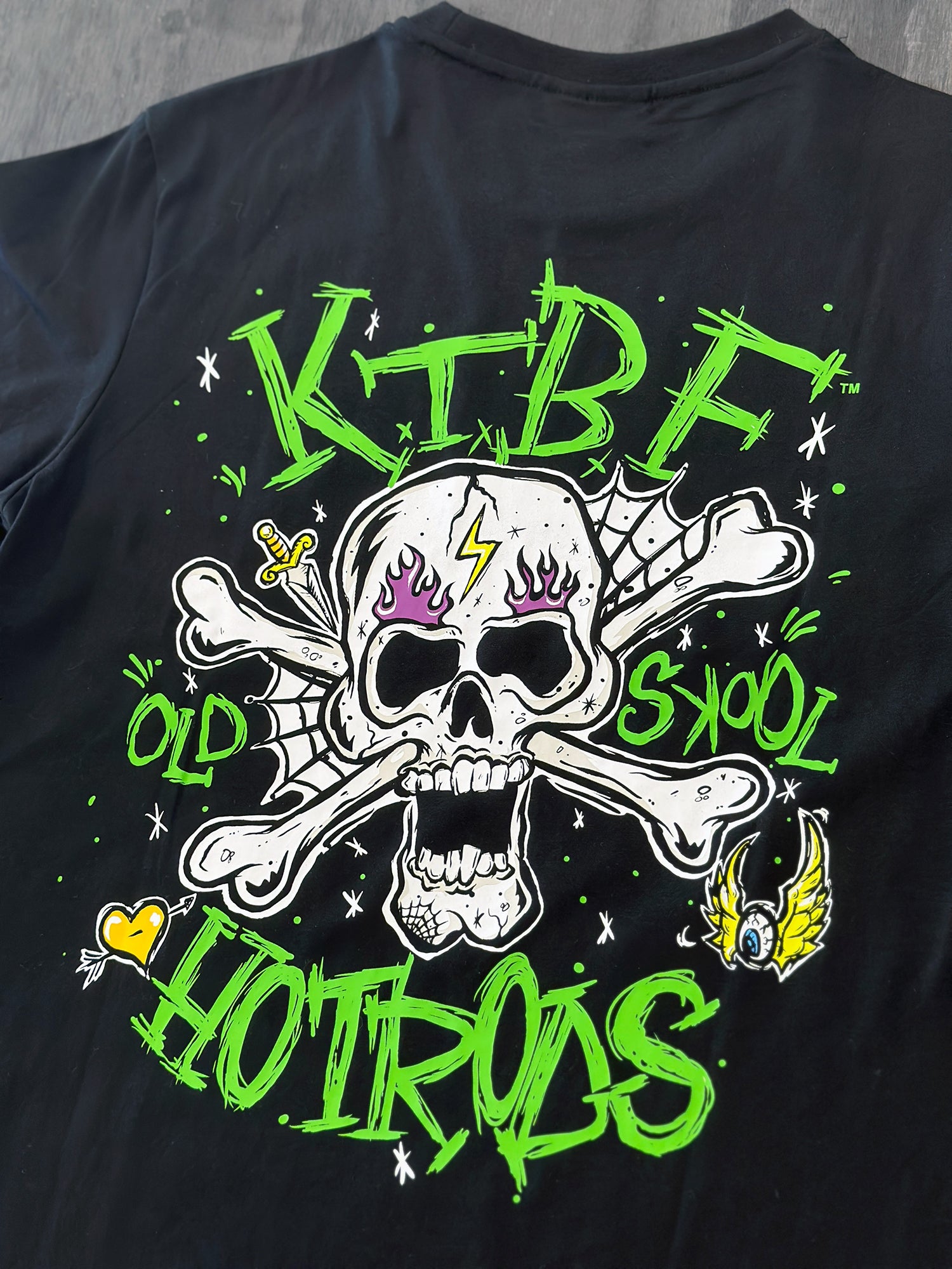 KTBF 'Old Skool Tattoo' T-Shirt: Timeless Hot Rod Artistry