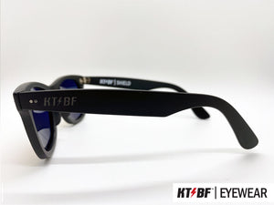 KTBF™ | SHIELD polarized sunglasses - Matte Black / Green Mirror