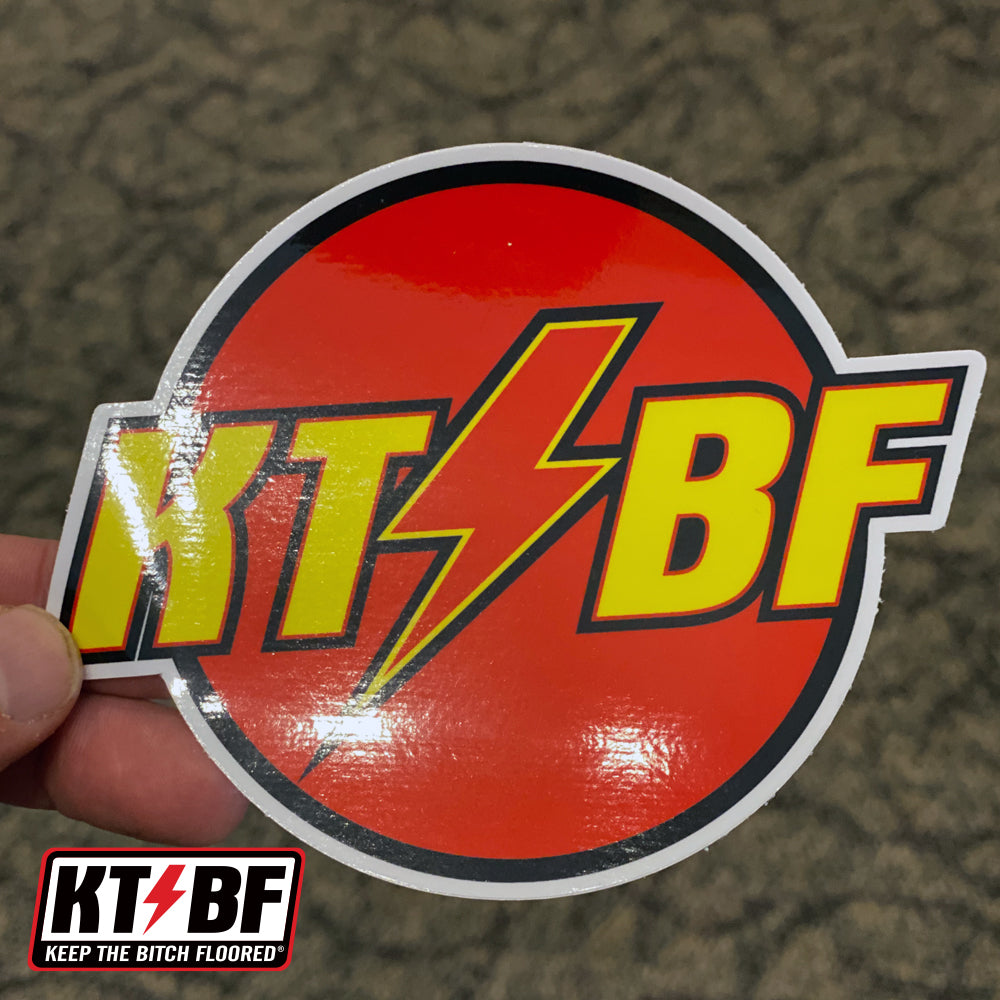 4" vinyl KTBF "Flash Gordon" sticker/decal