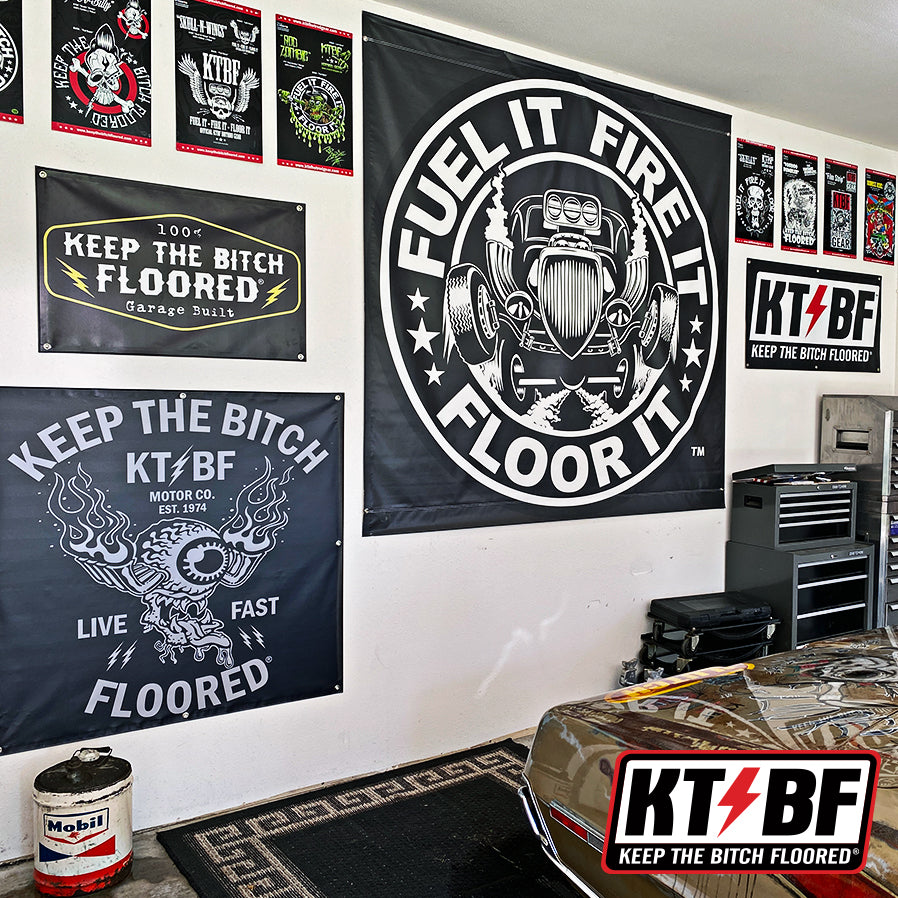 KTBF "Live Fast" Garage Banner | Multiple Sizes