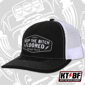 KTBF "Garage Built" Black & White Snapback
