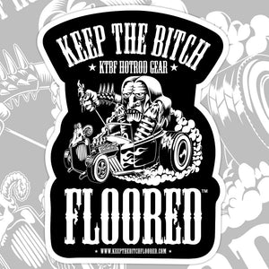 4" vinyl KTBF "GothRod" sticker/decal
