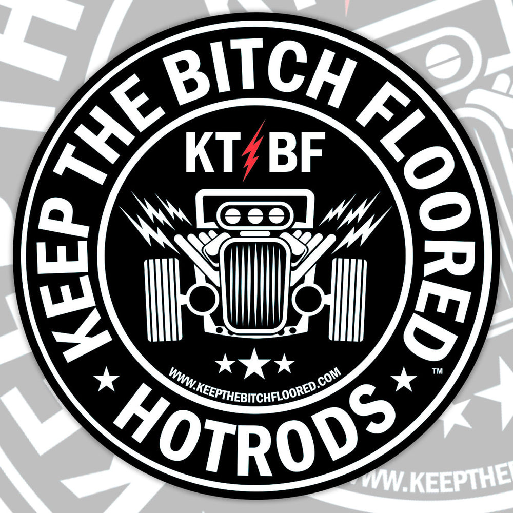 4" vinyl KTBF "RetroRod" sticker/decal