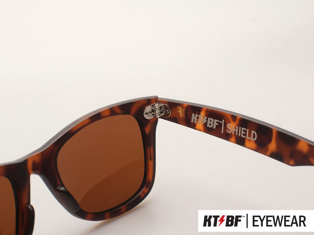 KTBF™ | SHIELD polarized sunglasses - Tortoise Shell / Brown