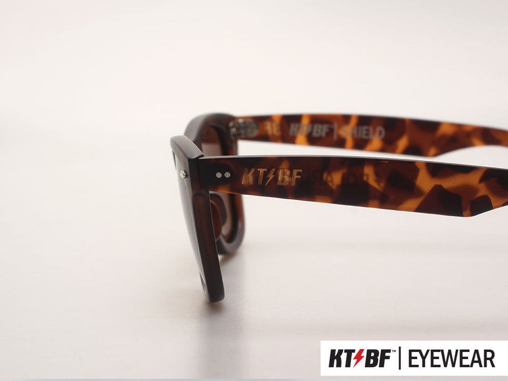 KTBF™ | SHIELD polarized sunglasses - Tortoise Shell / Brown