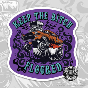 4" vinyl KTBF "Trippin' 55" sticker/decal